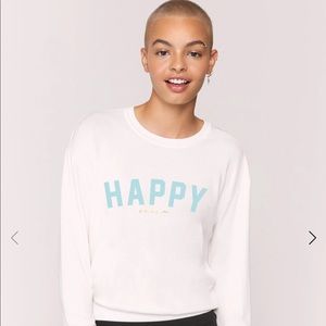 Spiritual Gangster white happy sweater